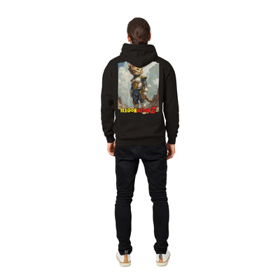 Sudadera con capucha Prémium Unisex Impresión Trasera de Gato "Dragon Meow Z" Michilandia | La tienda online de los fans de gatos