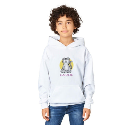 Sudadera con capucha júnior estampado de gato "Zen Felino" Michilandia