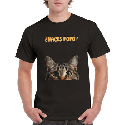 Camiseta Unisex Estampado de Gato 