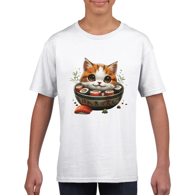 Camiseta Junior Unisex Estampado de Gato 