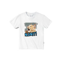 Camiseta Junior Unisex Estampado de Gato "Shock Meme" Michilandia | La tienda online de los amantes de gatos