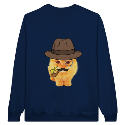 Sudadera Unisex Estampado de Gato "Gentleman Miau" Michilandia