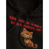 Sudadera con Capucha Unisex Estampado de Gato "San Valentín Gatuno" Michilandia | La tienda online de los fans de gatos