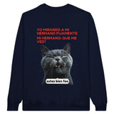 Sudadera Unisex Estampado de Gato "Sarcasmo Felino" Michilandia | La tienda online de los fans de gatos