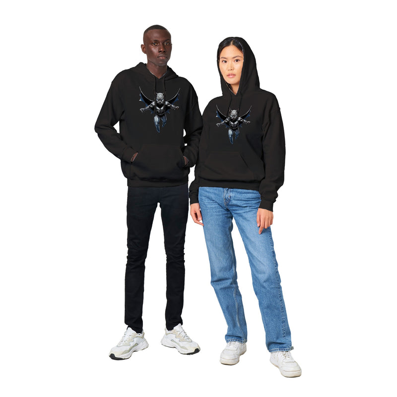 Sudadera con capucha unisex estampado de gato "Dark Hero" Gelato