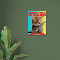 Panel de aluminio impresión de gato "Amanecer Agresivo" Michilandia | La tienda online de los fans de gatos