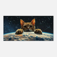 Lienzo de gato "Guardián del Globo" Michilandia | La tienda online de los fans de gatos
