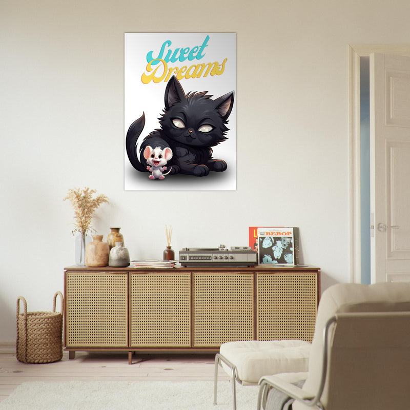 Póster de gato "Sweet Dreams" Gelato