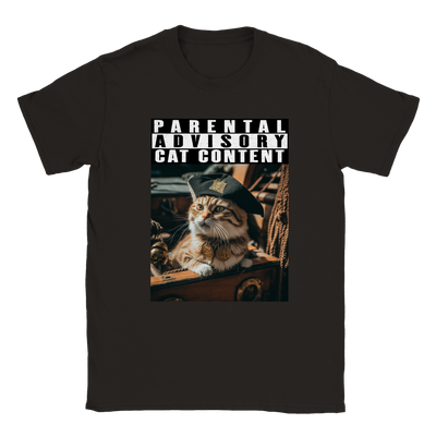 Camiseta unisex estampado de gato "Pirata Felino" Gelato