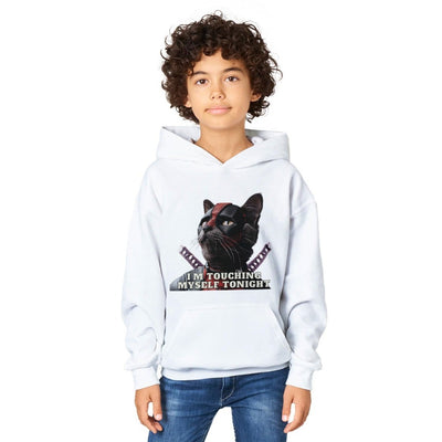 Sudadera con capucha júnior estampado de gato "MiauPool" Michilandia