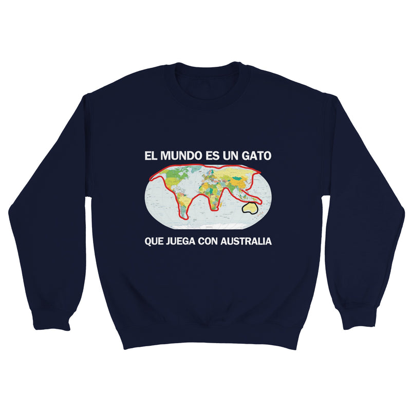 Sudadera de cuello redondo unisex clásica Michilandia | La tienda online de los fans de gatos