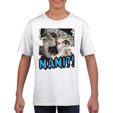 Camiseta Junior Unisex Estampado de Gato "Exclamación Gatuna" Michilandia | La tienda online de los amantes de gatos