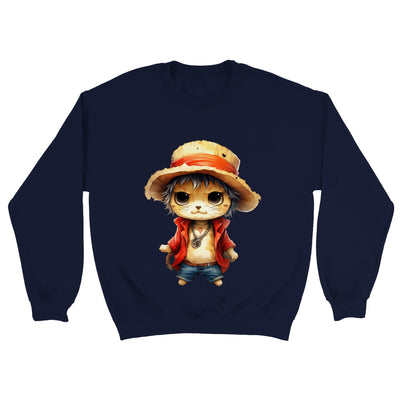 Sudadera unisex estampado de gato "Miau D. Luffy" Michilandia | La tienda online de los amantes de gatos