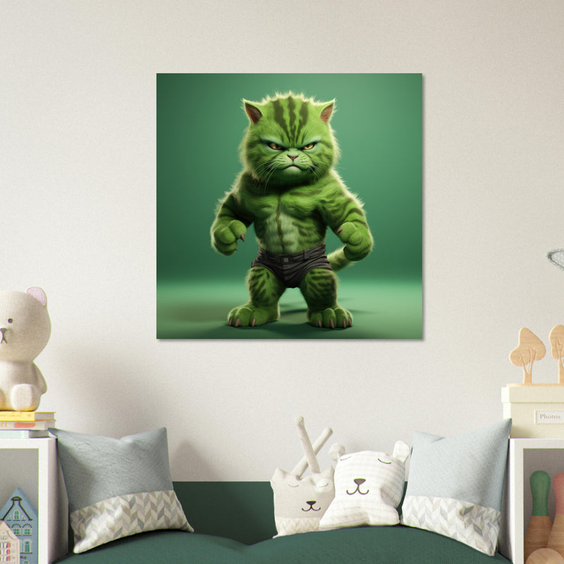 Póster de gato 'Michi Hulk" Gelato