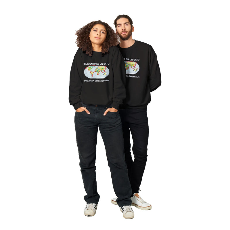 Sudadera de cuello redondo unisex clásica Michilandia | La tienda online de los fans de gatos