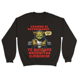 Sudadera unisex estampado de gato "Michi Hulk en el Gym" Michilandia | La tienda online de los amantes de gatos