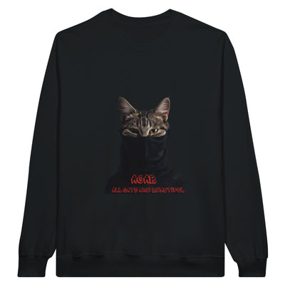 Sudadera Unisex Estampado de Gato 