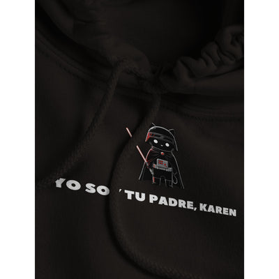 Sudadera con Capucha Unisex Estampado de Gato "Darth Miau" Michilandia | La tienda online de los fans de gatos