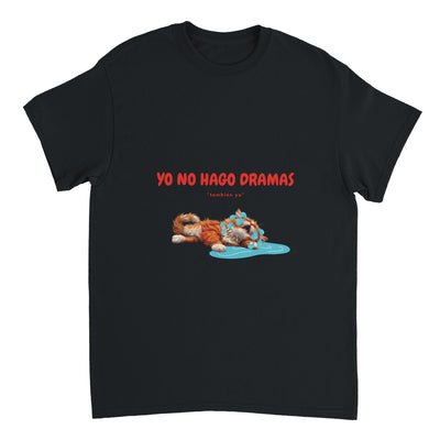 Camiseta Unisex Estampado de Gato "Drama Queen" Michilandia