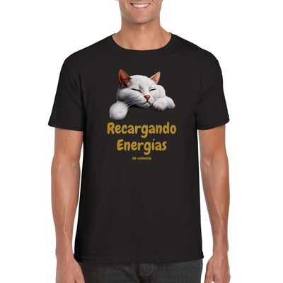 Camiseta unisex estampado de gato 