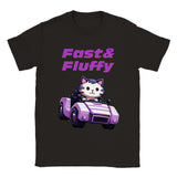 Camiseta unisex estampado de gato "Fast & Fluffy" Gelato