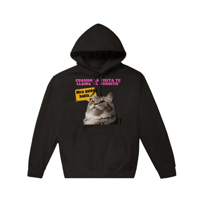 Sudadera con capucha unisex estampado de gato "Mira Quién Habla" Michilandia | La tienda online de los amantes de gatos