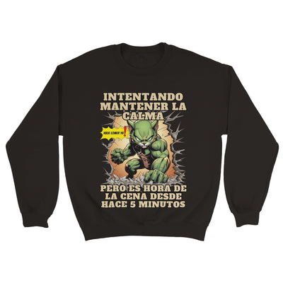 Sudadera Unisex Estampado de Gato 