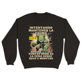 Sudadera Unisex Estampado de Gato "Hulk comer ya" Michilandia | La tienda online de los amantes de gatos