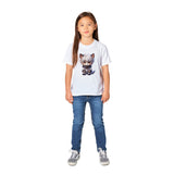 Camiseta júnior unisex estampado de gato "KiruCat: El Neko Asesino"