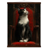 Póster de gato con colgador "Majestad Felina" Michilandia | La tienda online de los fans de gatos
