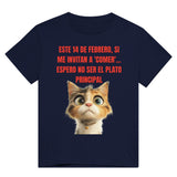 Camiseta Unisex Estampado de Gato "Cita Gatuna" Michilandia | La tienda online de los fans de gatos