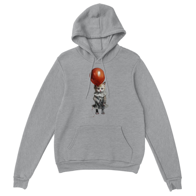 Sudadera con capucha unisex estampado de gato "Pennycatwise" Gelato