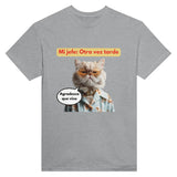 Camiseta Unisex Estampado de Gato "Agradecido Miau" Michilandia