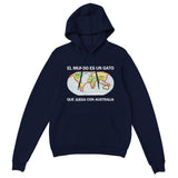 Sudadera con Capucha Unisex Estampado de Gato "Atlas Felino" Michilandia | La tienda online de los fans de gatos