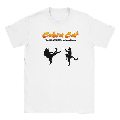 Camiseta Junior Unisex Estampado de Gato 