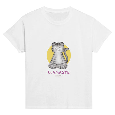 Camiseta Junior Unisex Estampado de Gato 