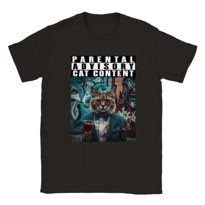 Camiseta unisex estampado de gato 