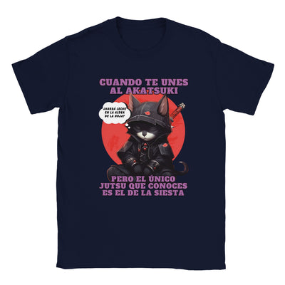 Camiseta unisex estampado de gato "Siesta No Jutsu" Michilandia | La tienda online de los amantes de gatos