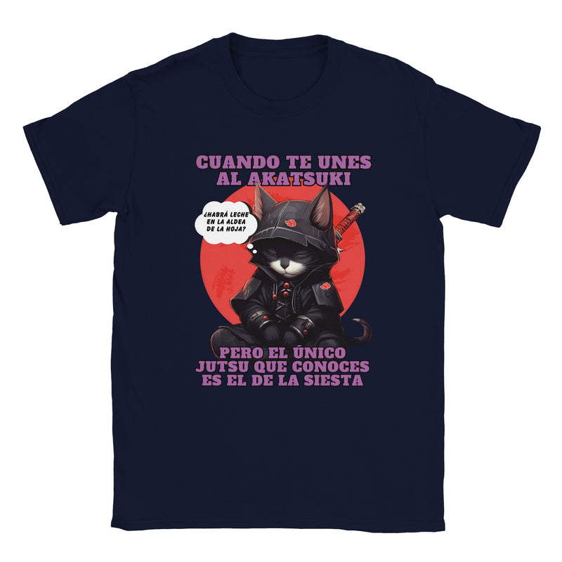 Camiseta unisex estampado de gato "Siesta No Jutsu" Michilandia | La tienda online de los amantes de gatos