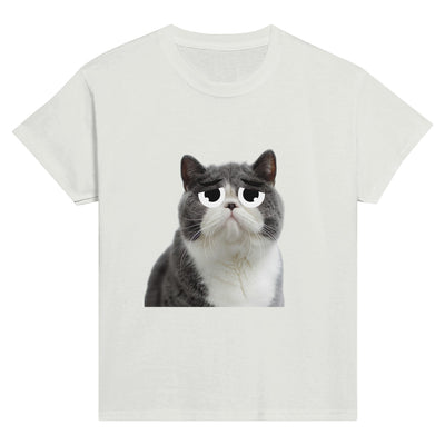 Camiseta Junior Unisex Estampado de Gato 