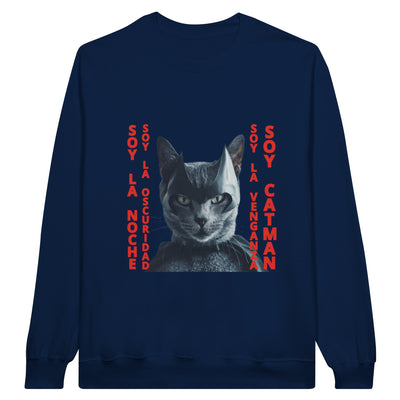 Sudadera Unisex Estampado de Gato "El Caballero Gatuno" Michilandia