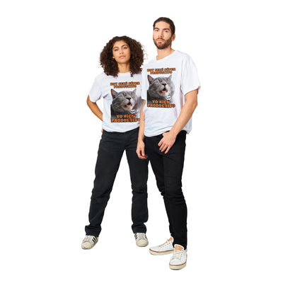 Camiseta Unisex Estampado de Gato "Siesta Productiva" Michilandia | La tienda online de los fans de gatos