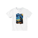 Camiseta Junior Unisex Estampado de Gato "Michi en la Noche Estrellada" Michilandia | La tienda online de los fans de gatos