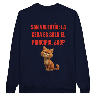 Sudadera Unisex Estampado de Gato "San Valentín Gatuno" Michilandia | La tienda online de los fans de gatos