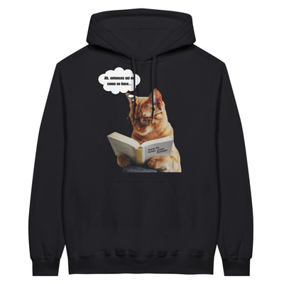 Sudadera con Capucha Unisex Estampado de Gato 