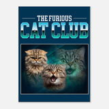 Lienzo de gato "El Club de los Gatos Furiosos" Michilandia