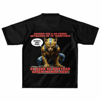 Camiseta de fútbol unisex estampado de gato "Territorio Gatuno" Subliminator