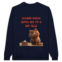 Sudadera Unisex Estampado de Gato "Dilema Dulce" Michilandia | La tienda online de los fans de gatos