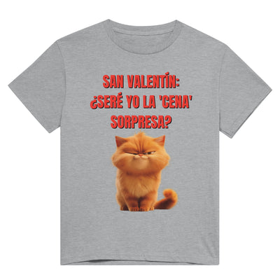 Camiseta Unisex Estampado de Gato "Cena Sorpresa Miau" Michilandia | La tienda online de los fans de gatos