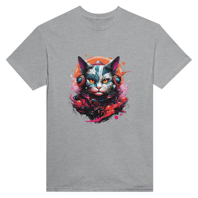 Camiseta Unisex Estampado de Gato "Retro Miau" Michilandia | La tienda online de los fans de gatos